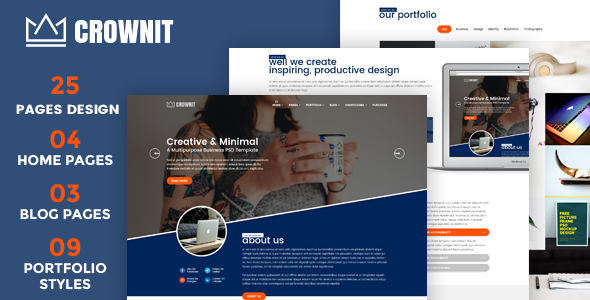 CrownIT - Responsive Multi-Purpose WordPress Theme product preview
