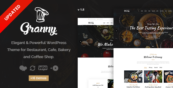 Granny - Elegant Restaurant & Cafe WordPress Theme