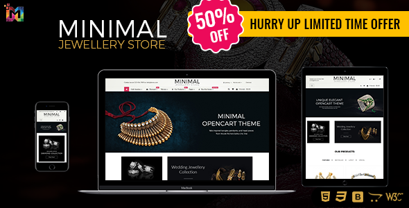 Preview image for Minimal - Jewelry Responsive OpenCart Theme