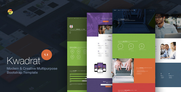 Product preview supplied for Kwadrat - Creative Multipurpose HTML5 Template