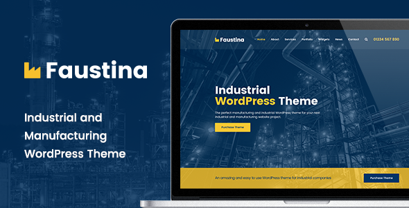 Preview image for Faustina - Industrial WordPress Theme