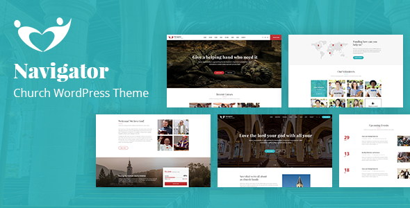 Navigator - Nonprofit Church WordPress Theme product preview