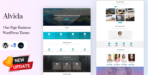 Alvida - One Page Business WordPress Theme