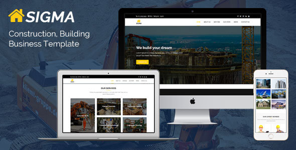 Sigma - Construction, Building Business Template