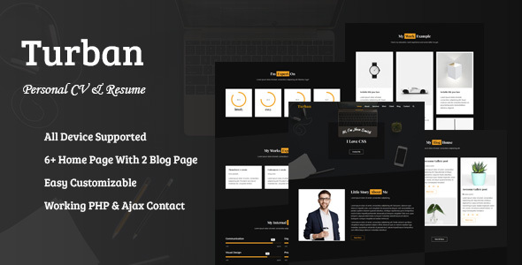 Turban - personal CV and resume listing image