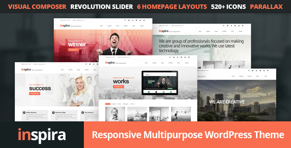 Product preview supplied for Inspira - Responsive Multipurpose WordPress Theme
