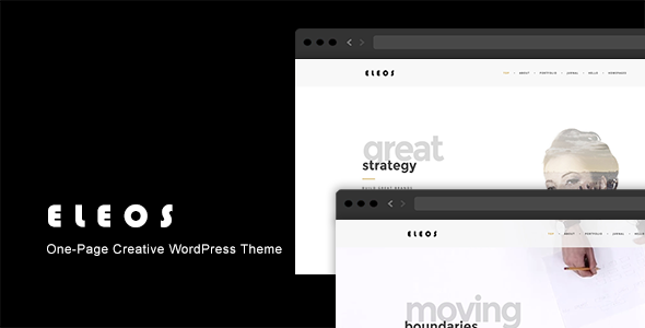 Preview image for Eleos - One-Page Creative WordPress Theme