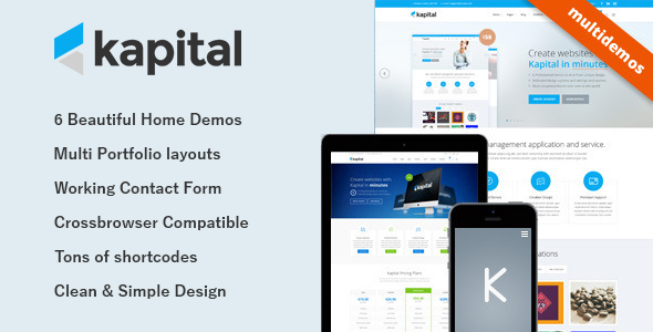 Kapital - Responsive Multi-Purpose Template product preview