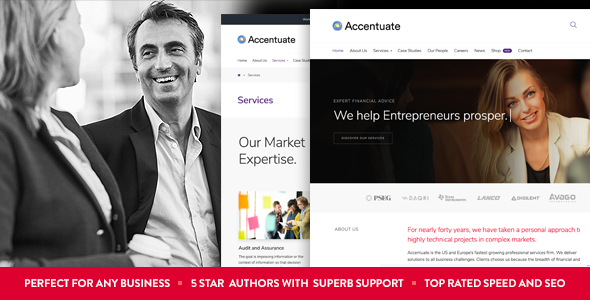 Accentuate - A Professional Consulting WordPress Theme listing image