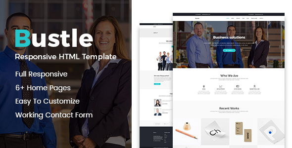 Bustle - Corporate Business Bootstrap Template product preview
