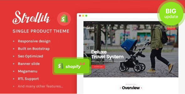 Preview image for Ap Strollik - Flexible Single Product E-commerce Shopify Theme