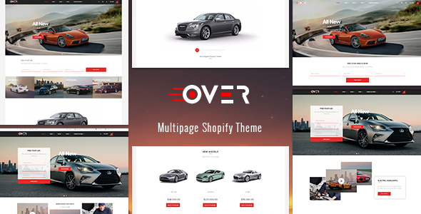 Product preview supplied for Ap Over Shopify Theme
