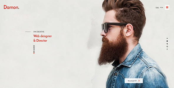 DAMON – Resume HTML Template product preview