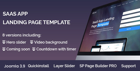 Product preview supplied for Lyra - Joomla 5 SaaS App Landing Page Template