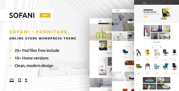 Sofani - Furniture Store WooCommerce WordPress Theme product preview
