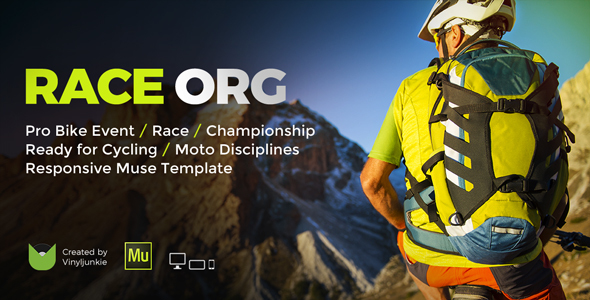 RaceOrg - Pro Cycling Mountain Bike Event / Race / Competition Muse Template