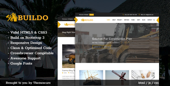 Buildo - Construction & Building HTML5 Template