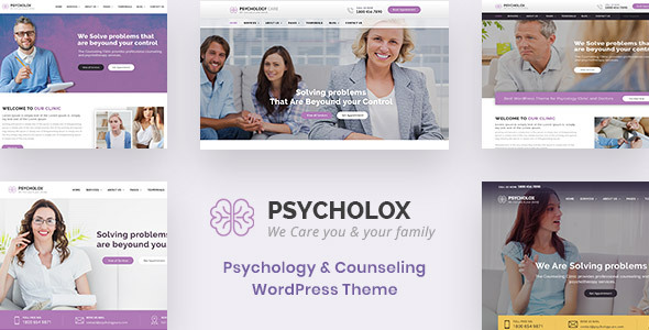 Product preview supplied for Psycholox : Psychology & Counseling WordPress Theme