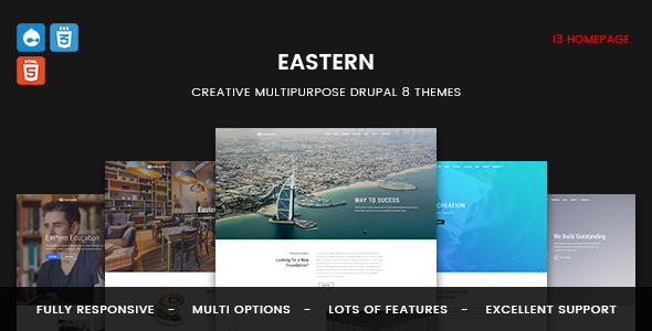 Preview image for Eastern - Responsive Multipurpose Business Drupal 8 Theme