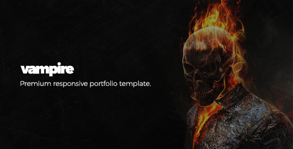 Vampire - Responsive Portfolio Template listing image