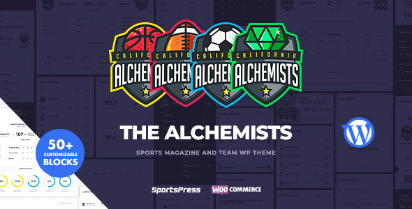 Preview image for Alchemists - Sports, eSports & Gaming Club and News WordPress Theme