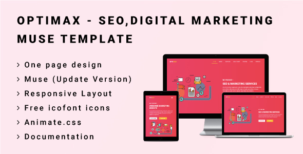 OPTIMAX - Seo,Digital Marketing Muse Template