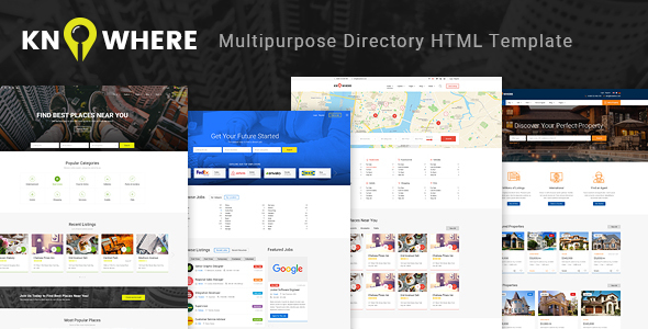 Product preview supplied for Knowhere - Multipurpose Directory HTML Template