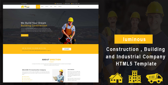 luminous - Construction , Building and Industrial Company HTML5 Template