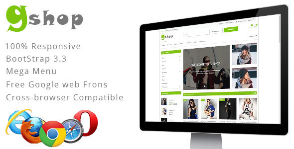 Preview image for GiftShop Bootstrap HTML5 eCommerce Template