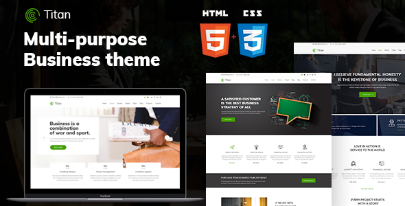 Preview image for Titan - Business HTML5 Template
