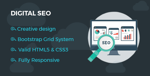 Product preview supplied for Digitalseo - HTML One Page Template for SEO