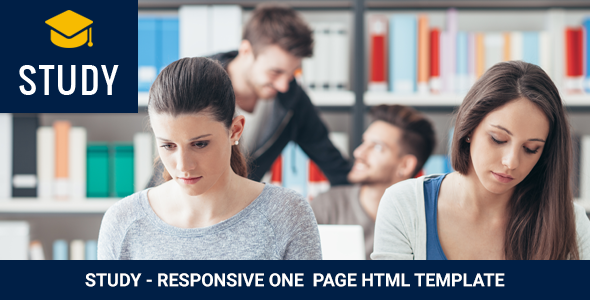 Study - Responsive One  Page HTML Template