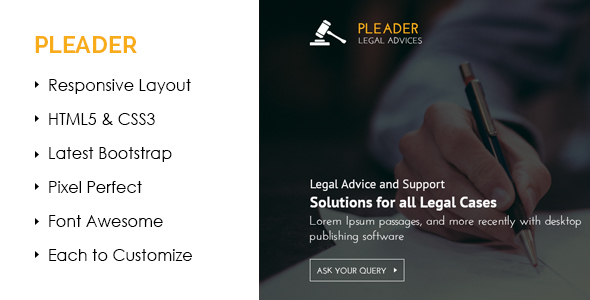 Pleader Law Business Template