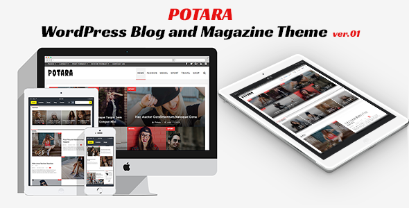 Preview image for Potara - WordPress Theme - Blog&Magazine
