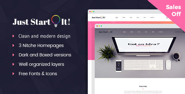Just Start It - Corporate/Business WordPress Theme