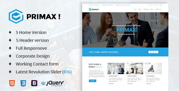 Primax! - Corporate Business Template