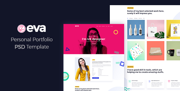 Eva - Personal Portfolio PSD Template