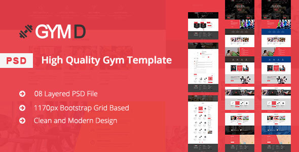 GYM D - GYM PSD Template
