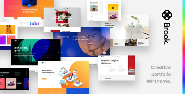 Brook - Creative Portfolio Sketch Template