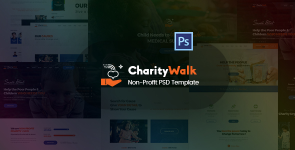 Charity Walk - Multipurpose Nonprofit PSD Template