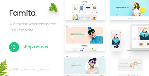 Famita | Minimalist WooCommerce Psd Template