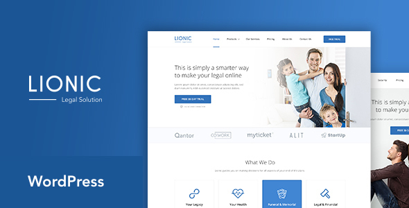 Lionic - Online Finance & Legal WordPress Theme