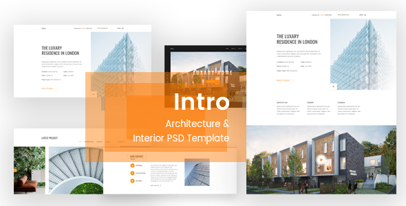 Intro - Architecture & Interior PSD Template