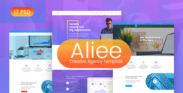 Aliee - Creative Agency PSD Template