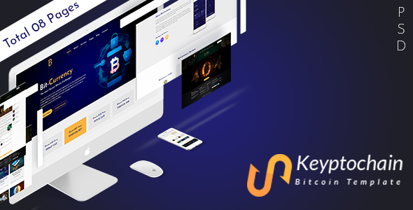 Keyptochain- Bitcoin PSD Template