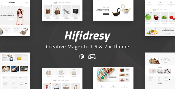 Hifidresy - Responsive Magento 1 & 2 Theme listing image