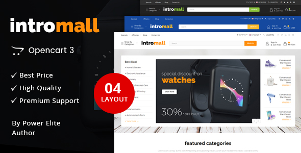 Intromall - Multipurpose OpenCart 3 Theme