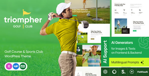 Triompher | Golf Club & Golf Course WordPress Theme + Shop