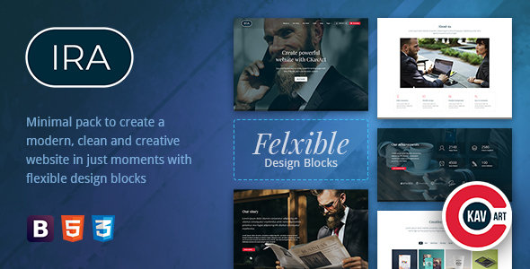 Creative One Page HTML Template - IRA