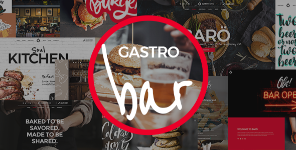 GastroBar - WordPress Theme for Fast Food Restaurants and Bars